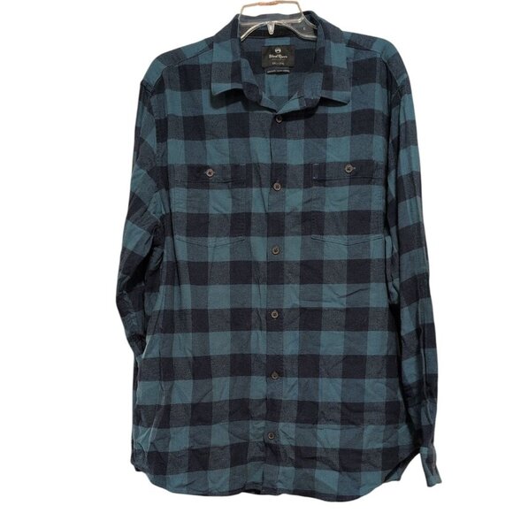 Wind River Shirt Full Button Down Plaid Long Sleeve Button Cuff with Pockets - Picture 1 of 7